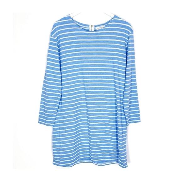 Sail To Sable Blue Striped Dress - Picture 1 of 10